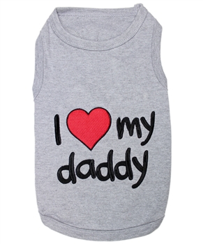 I love my daddy dog shirt