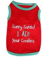 santa cookies dog shirt