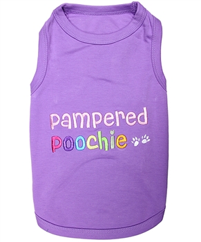 pampered poochie dog shirt