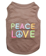 peace love dog shirt