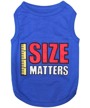 size matters dog shirt