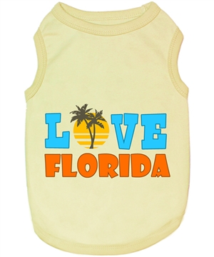 love florida dog shirt