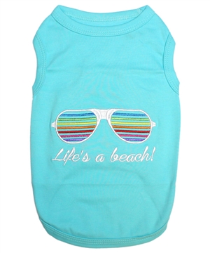 life's a beach dog shirt