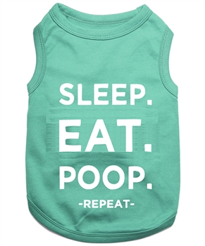 sleep eat poop dog shirt