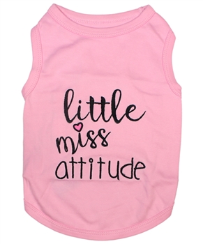 little miss attitude dog shirt