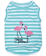 Flamingos dog shirt