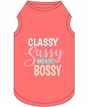 classy sassy and a bit bossy dog shirt