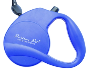 blue retractable leash