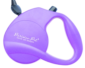 purple retractable leash