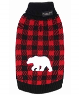Buffalo Checkered Sweater Polar Bear