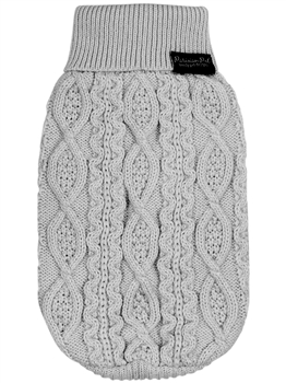 Cable Knit Sweater Cloud Gray