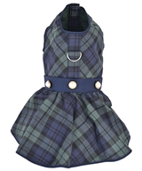 Scottish Taffeta Dress Green Plaid