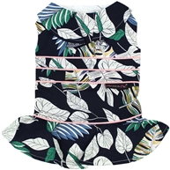 Palm Leaves Dress dog shirt