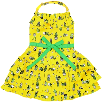 cactus tiered dress dog shirt