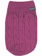 Cable Knit Sweater Raspberry