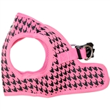 step-in pink houndstooth