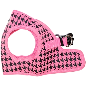 step-in pink houndstooth