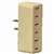 Eaton Wiring Devices 1747V-BOX Outlet Tap, 2 -Pole, 15 A, 125 V, 3 -Outlet, NEMA: NEMA 1-15R, Ivory