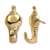 OOK Colonial Series 53500 Decorative Pushpin Hanger, 10 lb, Brass Plated
