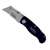 Sheffield 12613 Utility Knife, 2-1/2 in L Blade, Stainless Steel Blade, Curved Handle, Black Handle