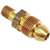 American Hardware RV-443C LP Gas Propane Adapter Fitting, 1/4 in, MPT, Brass