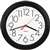 Westclox 461861 Clock, Round, Black Frame, Plastic Clock Face, Analog