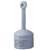 Justrite Smoker's Cease Fire 26800 Cigarette Butt Receptacle, 4 gal, Polyethylene, Pewter Gray