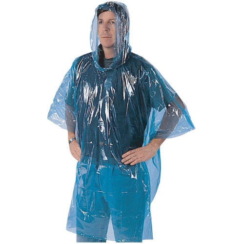 One-Size Plastic Emergency Rain Poncho | BRW Diversified Rain Poncho