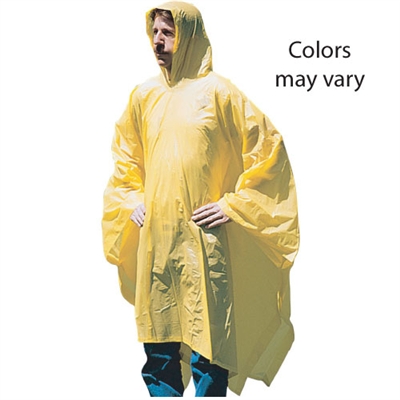 Yellow Vinyl Rain Poncho is great for both men and women who want to stay dry during rainy days.