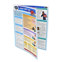 Adult First Aid Chart - 4 Page Laminated Guide