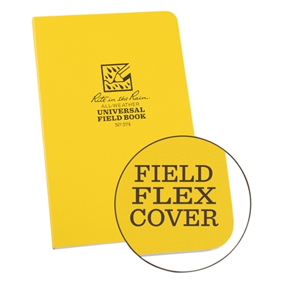 All Weather MEMO Book with Field Flex Cover - Yellow