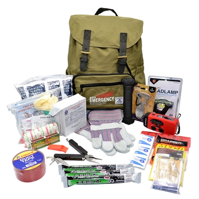 Zombie Survival Kit Deluxe for one person for 3 days