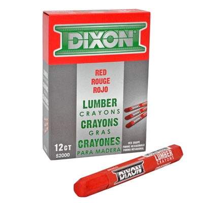 Lumber Marking Crayon Red 12 Pack