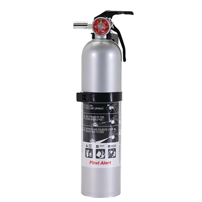 Rechargeable Fire Extinguisher 1A:10B:C - Gray
