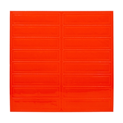 Reflective Adhesive Strips - Red/Orange