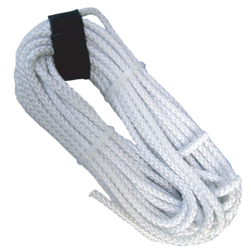 Strong Braided Nylon Worksite Rope up to 180 lbs - 1/4 x 50 ft
