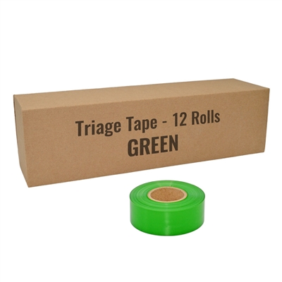 Triage tape green 12 pack