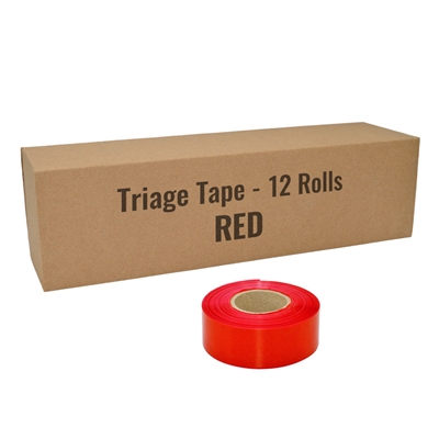 Triage tape red 12 pack