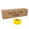 Triage tape yellow 12 pack