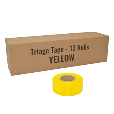 Triage tape yellow 12 pack