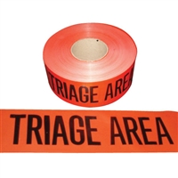 Barricade Tape TRIAGE AREA 1000 ft