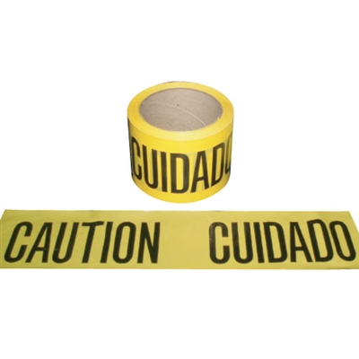 Barricade Tape CUIDADO / CAUTION 300 ft