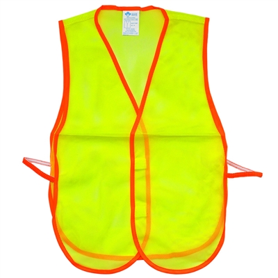 Fine Mesh Safety Vest - Hi-Vis Lime