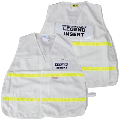Incident Command Vest with Stripes - White