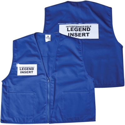 Deluxe ICS Cloth Safety Vest - Royal Blue