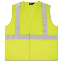 Class 2 Economy Mesh Safety Vest - Hi-Vis Lime