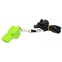 Plastic Safety Whistle with Lanyard