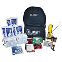 2 Person Emergency Survival Kit contains enough supplies and food for two people in the case of emergency.