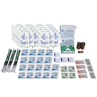 This deluxe emergency refill kit is perfect for when a natural disaster occurs. This kit contains all the necessary items you would need.