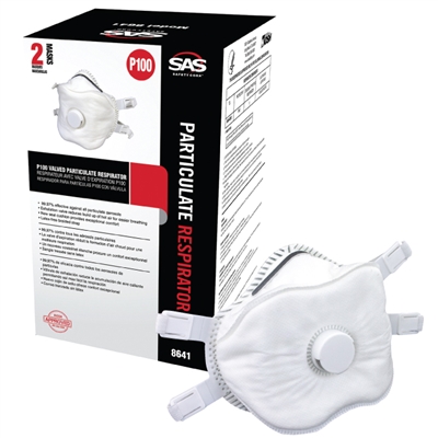 P100 Valved Particulate Respirator 2 pack